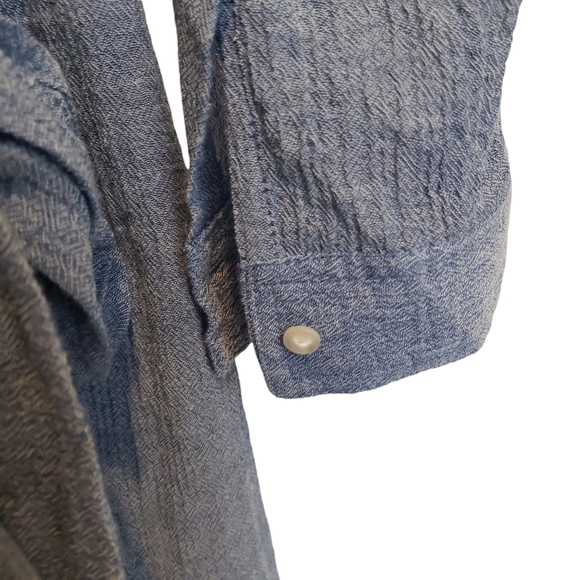 Lucky Brand Chambray Tie Waist Dress XS - Picture 7 of 9